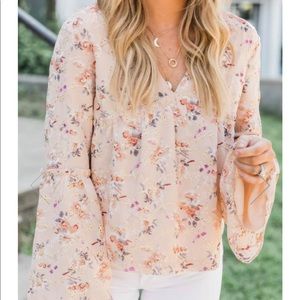 LIVING MY BEST STYLE X PINK LILY BRUNCH FLORAL TOP